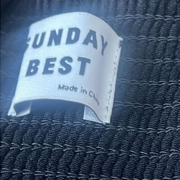 ARITZIA SUNDAY’S BEST DELIAH  BLACK NWT‎ MINI DRESS SIZE L - Picture 4 of 10